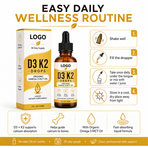 OLLI Gocce Orali Di Vitamina D3 K2 pour Adultes, Complément Nutritionnel Quotidien Pratique pour la Défense Immunitaire et des Os Forts - Product Image 4