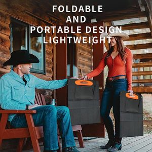400W <b>Foldable</b> <b>Solar</b> All Black Mono Cell 36V 23% Efficiency Waterproof Lamination Outdoor Camping Emergency - Product Image 3