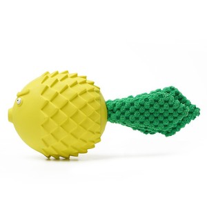 Produits pour animaux de compagnie Jouets pour chiens Jouet à mâcher résistant aux morsures en caoutchouc interactif sonore pour le nettoyage dentaire et la stimulation moléaire - Product Image 4