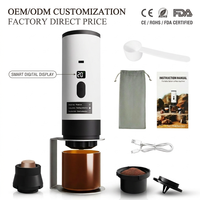 Kingze Machine à Expresso Portable Mini 3-en-1 Alimentée par USB Type C, Cafetière à Capsules de Voyage pour l'Extérieur