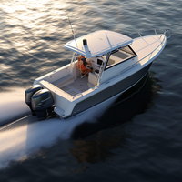2025 Fusion Sport Yacht Trend Console centrale bateau de pêche en aluminium et bateau à passagers hors-bord à réaction