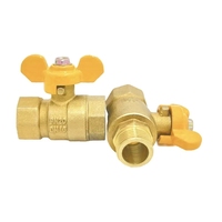 Válvula de Bola de Latón Manual 600 WOG de Alta Presión con Unión de Agua, Sellado de PTFE, Larga Duración, 1/4''-4'', Colector de Extensión