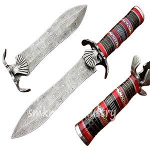 Amazing Work Of Art Custom <b>Hand</b> Made Damascus Hunting Knife with Leather sheath (smk1385) - Product Image 2