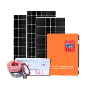 批发便宜低价清单离网太阳能电池板房屋家庭1千瓦太阳能系统Diy太阳能系统套装