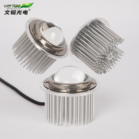 Modul LED Bulat Baru dari Pabrik, Produsen Modul LED 30w D100mm Ip65 Dengan Lensa Kaca untuk Kepala Lampu Jalan LED