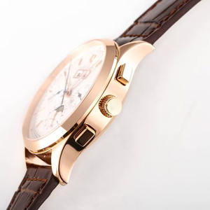 Montre mécanique pour homme en acier inoxydable avec bracelet en cuir, motif soleil sportif, style business - Product Image 3