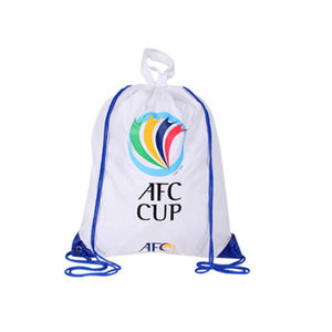 Wholesale high quality <b>recycled</b> custom logo polyester drawstring backpack <b>bag</b> - Product Image 1