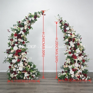 Handmade Artificial Flowers arch for Graduation and Christmas Decor silk flower arch Wedding Centerpieces Decorations - Product Image 2