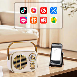 Haut-parleur portable Bluetooth 5.3 en gros avec radio, USB, TF, AUX et réglage de l'heure - 5W, 1200mAh, ABS pour usage domestique et loisirs - Product Image 5