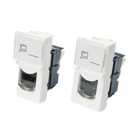 Jack Keystone de Type français, 45x45mm, Legrand style RJ45 CAT6A UTP, promotion Offre Spéciale