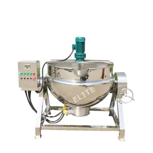 Electric Jacketed Kettle With High Pressure Canner Stirrer