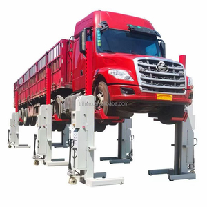 Lève-voiture à colonne Trihero Select, capacité de charge lourde par colonne 7500 kg, avec écran LCD, lève-voiture électrique hydraulique pour bus et véhicules - Product Image 3
