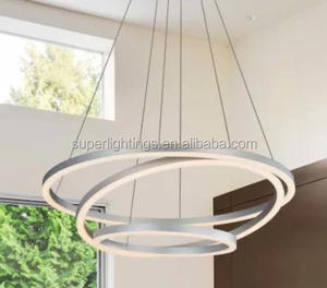 Lámpara <span class=keywords><strong>de</strong></span> Techo Circular <span class=keywords><strong>de</strong></span> <span class=keywords><strong>Aluminio</strong></span> L31, Lámpara Colgante <span class=keywords><strong>de</strong></span> Oficina, Anillo Tubular, Iluminación Lineal LED para Techo - Product Image 3