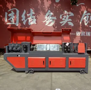 CNC Hydraulic 4-16mm Rebar round bar steel coil straightening and cutting machine for sale