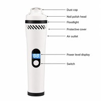 Lime à ongles électrique ergonomique pour animaux de compagnie, à tenir d'une seule main, pour chiens et chats, soin des ongles sans désordre, kit de soin des ongles