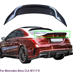 สปอยเลอร์หลังคาร์บอนไฟเบอร์ทรง R สำหรับ W117 C117 ปี 2013-2019 - Product Image 1