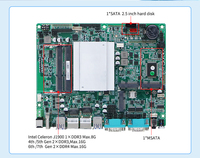 Mini PC Industrial Integrado sin Ventilador, Totalmente de Aluminio, con Tel Celeron J1900 de Cuatro Núcleos, 6 Puertos COM RS232/RS485, 2 LAN, Watchdog para IoT Gateway