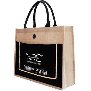 Gift Custom Logo Eco Herbruikbare Draagtassen Vrouwen Strand Hand Tote Gelamineerd Kruidenier Promotionele Winkelen Handtassen Jute Zak