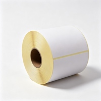 Rouleaux d'étiquettes thermiques vierges à gratter en gros pour promotion en supermarché, autocollants codes-barres 500 pièces/rouleau 60x40mm 70g