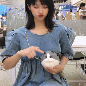 Bolso de Mensajero para Mujer <span class=keywords><strong>Otoño</strong></span> <span class=keywords><strong>Invierno</strong></span> <span class=keywords><strong>2022</strong></span> Hecho a Mano, Bolso Peludo Delicado y Bonito con Cadena, Bolso Japonés de Pelo Lavado - Product Image 6