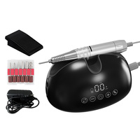 Perceuse à ongles en carbure avancée LCD contrôle tactile 35000 tr/min vitesse maximale paramètres de vitesse variable ensemble de manucure Portable professionnel