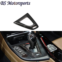 Base de pommeau de vitesse en fibre de carbone sèche autocollante pour console centrale BMW F87 M2 F80 M3 F82 F83 M4 2014 - 2020 (Uniquement LHD) Type à coller