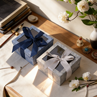 Boîte cadeau rigide écologique avec accents métallisés - Surprise mystère pour demoiselle d'honneur, bonbons, cadeau sur le thème du passeport
