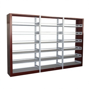 Office Furniture File Storage Public <b>Library</b> Bookshelf Bookcase Iron <b>Library</b> Metal <b>Book</b> Shelf - Product Image 5