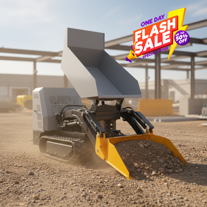 Livraison Gratuite Promotion Prix Abordable Mini Camion de Transport à Chenilles en Caoutchouc EPA CE EUR5 Châssis Stable Mini Dumper pour Matériaux de Vignoble - Product Image 3