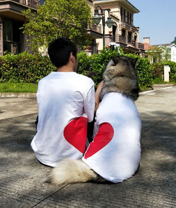 Abbigliamento Coordinato per Proprietari e Cani, Vestiti per Animali Domestici con Motivi a Cuore, Abbigliamento Abbinato per Cani e Umani all'Ingrosso - Product Image 6