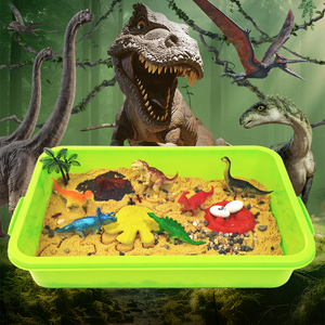 Parco dei Dinosauri: Sabbia Sensoriale Dinamica per Giochi e Lavoretti Fai-da-te, Giocattoli Educativi Tutto-in-Uno per Bambini - Product Image 3