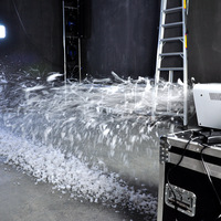 Machine à neige portable 1500W avec télécommande, générateur de neige artificielle pour les mariages et les spectacles sur scène