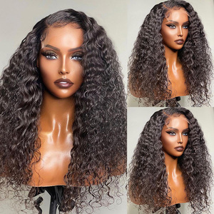 Wig Rambut Asli Kamboja 200 Density 30 Inch Hd Deep Wave Lace Frontal Wig 13x4 Lace Front Wig Rambut Manusia dengan Baby Hair - Product Image 4