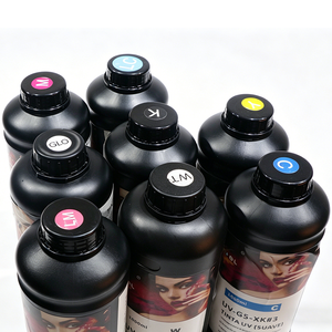 Encre d'impression UV Sublicool à haute adhérence 1000ML, durcissement LED pour l'impression sur verre, métal, plastique, acrylique - Product Image 3