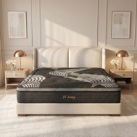 Colchón Híbrido Ortopédico King con Tecnología de Enfriamiento, Diseño Moderno para Dormitorio, Espuma de Alta Densidad y Resortes, Muebles para el Hogar