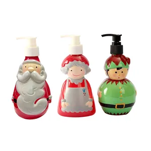 Etiqueta privada al por mayor lavado a mano OEM ODM orgánico lavado a mano festivales personalizados pintado Navidad muñeca botella aroma jabón de manos