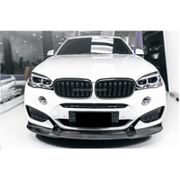 Kits de cuerpo de alerón de parachoques delantero de coche de fibra de carbono para BMW X6 F16 Sport 2014-2018 FRP cabeza labio barbilla extensión estilo de coche