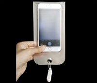 Pochette PVC recyclable personnalisée anti-caméra pour téléphone portable, fermeture éclair, sans photos, 10,5x20,5cm pour l'électronique grand public