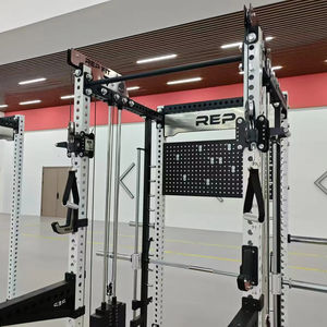 मिथ मशीन रियर फुली आधा स्क्वाट स्टैंड फुल केज स्क्वाट रैक मल्टी फंक्शन जिम फिटनेस उपकरण - Product Image 1