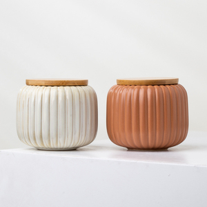 YUANWANG vaso personalizzato unico moderno vasi per candele all'ingrosso con coperchio portacandele lanterne e barattoli di candele - Product Image 3