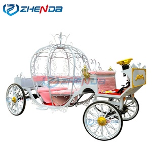 Carruaje de Cenicienta, Nuevo Modelo, Carruaje Eléctrico Clásico con Forma de Calabaza, Carruajes de Caballos para Bodas, Carro Eléctrico, Transporte Especial - Product Image 2