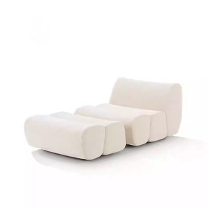 Nouveau canapé modulaire incurvé en tissu chenille ERNEST de style italien, mousse à haute densité pour petits/grands espaces, hôtels, clubs - Product Image 5