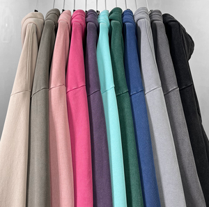 2025 nouveau Style hommes coton lourd surdimensionné Streetwear <span class=keywords><strong>pull</strong></span> à capuche et sweats lavage à l'acide Vintage <span class=keywords><strong>pull</strong></span> à capuche sans ficelle - Product Image 4