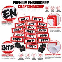 Patch brodé personnalisé en gros – 16 types de personnalités, lettres amusantes et mignonnes, à thermocoller ou à coudre