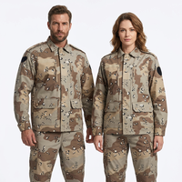 Uniforme BDU camouflage désert six couleurs, respirant, anti-déchirure, vêtements de travail tactiques, vêtements de chasse, vêtements d'extérieur unisexes