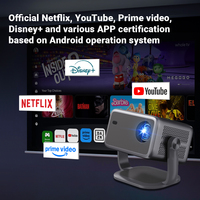 Projecteur portable Android 13 L018 1080P Projecteur double 2.4G/5G Projecteur 4k Mini Projecteur 4k