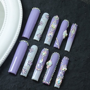 Uñas Postizas Francesas de Cobertura Completa al por Mayor, Marca Privada, Uñas Postizas Hechas a Mano de Alta Calidad - Product Image 1