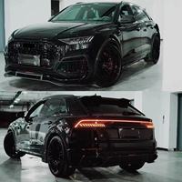Kit de carrosserie de Style ABT en Fiber de carbone de haute qualité lèvre avant diffuseur arrière becquet sourcil de roue pour Audi RSQ8