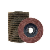 Disco Abrasivo de Óxido de Aluminio Marrón con Respaldo de Fibra de Vidrio, Disco de Láminas Grano 40-320 para Pulido de Metal y Lijado de Madera OBM ODM OEM