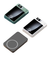 批发 5000mAh PD 20W 15W 无线充电器 ABS 锂聚合物电池 磁铁 防水 LED 显示屏 高容量 超薄